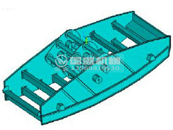 香蕉振動(dòng)篩結(jié)構(gòu)示意圖 香蕉振動(dòng)篩結(jié)構(gòu)示意圖